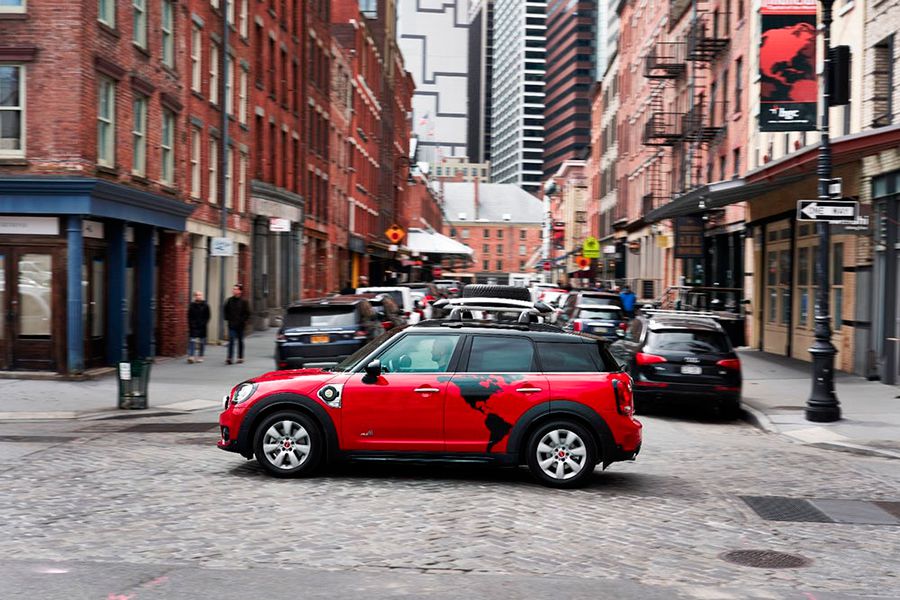 Esta versión especial del Mini Countryman híbrido enchufable se presentó en Nueva York el mes pasado.