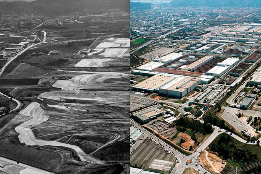 La actual fábrica de Martorell ocupa un espacio equivalente a 400 campos de fútbol.