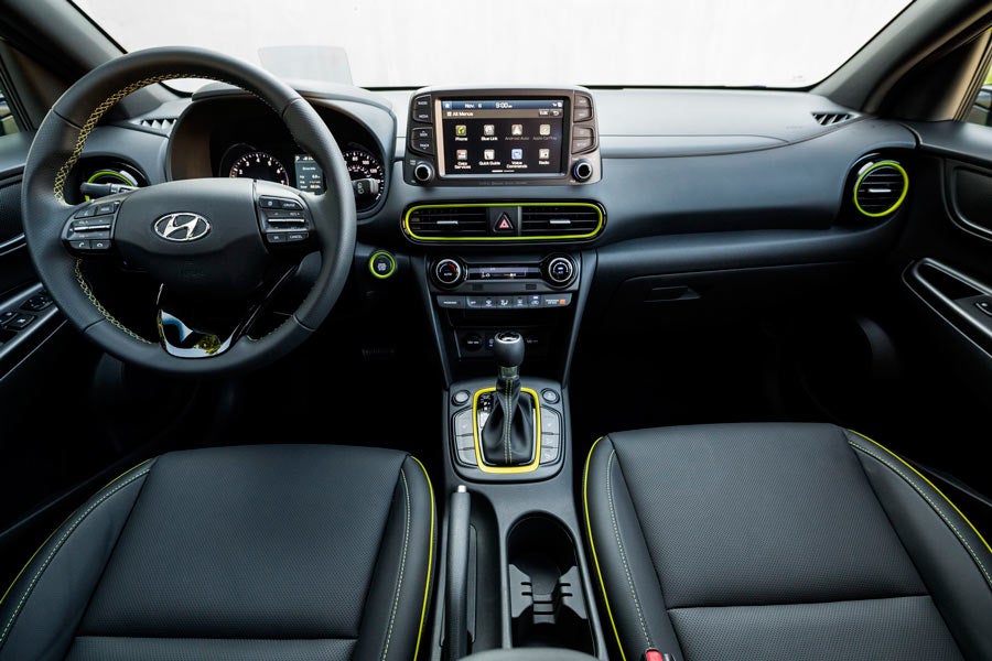 Interior Hyundai Kona.