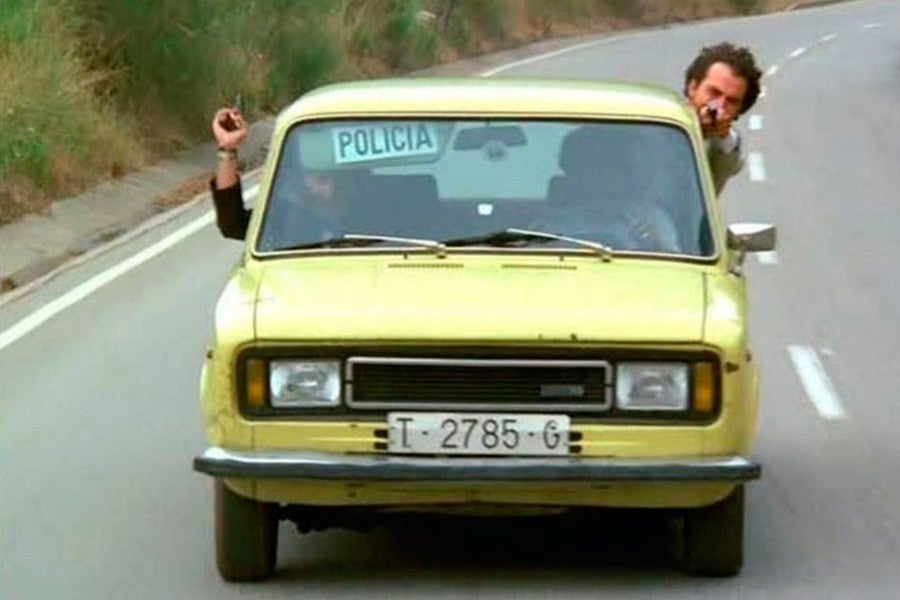 El Seat 124 era el coche predilecto para las persecuciones policíacas en el cine español.