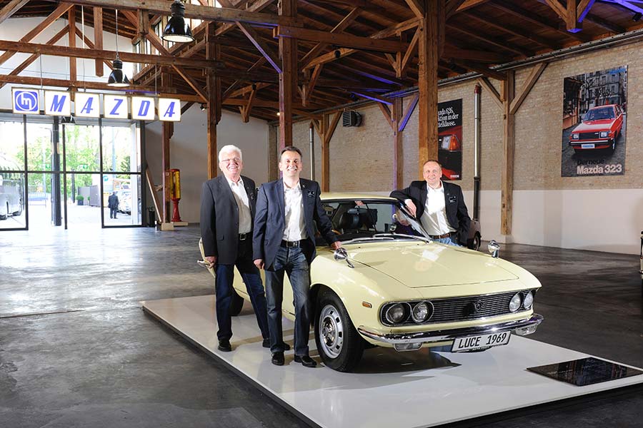 La familia Frey, padre e hijos, fundadores de este museo
