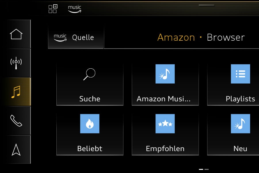 Amazon se incorpora al Audi connect Amazon se incorpora al Audi connect