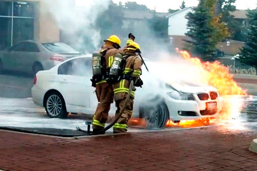 Korean police investigate BMW fires