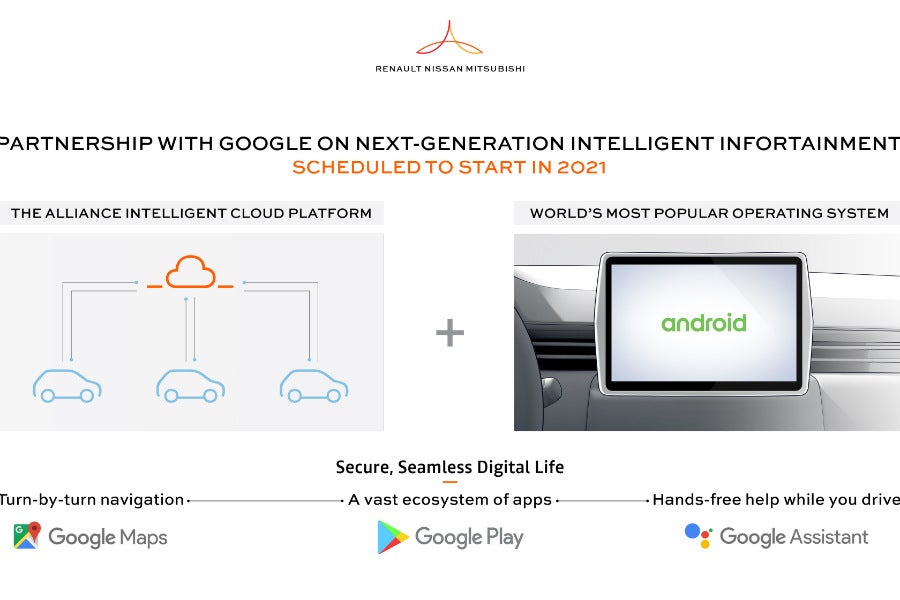 La integración del nuevo sistema Android a los vehículos de la alianza será beneficiosa para todas las partes