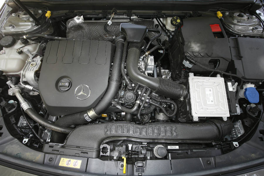 El motor de la versión A 200 declara 163 CV.