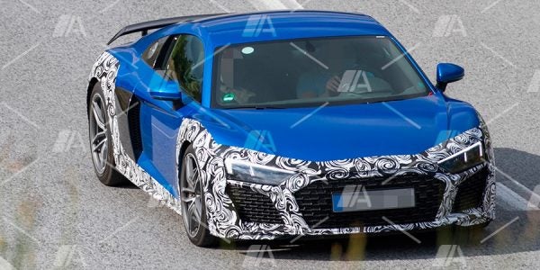 Fotos espía del renovado Audi R8 2019 (2)