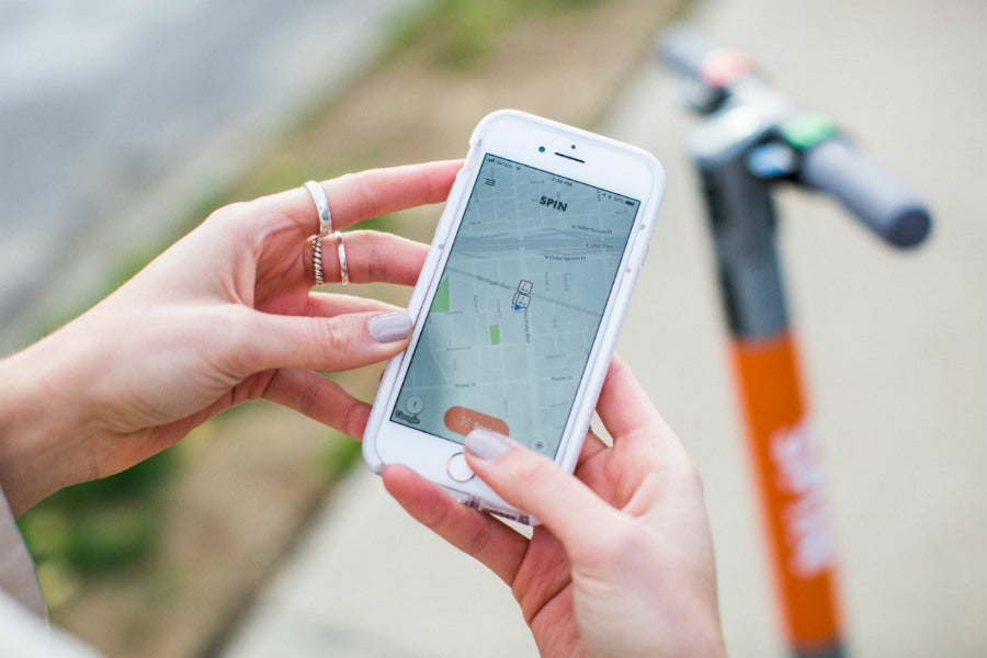La empresa adquirida por Ford utiliza una aplicación para gestionar sus patinetes