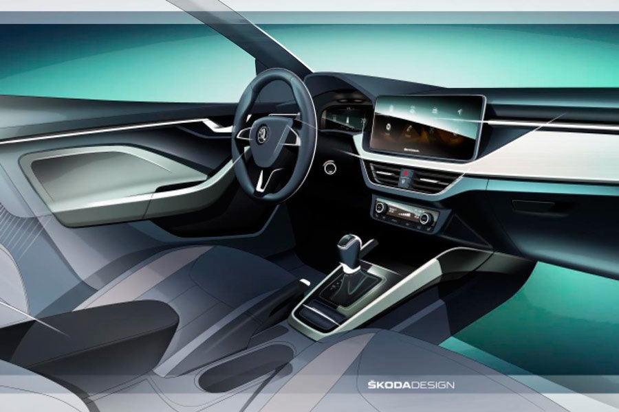 Interior del Skoda Scala.