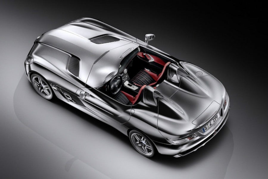 El Mercedes-Benz SLR Stairling Moss tiene unos parabrisas minúsculos