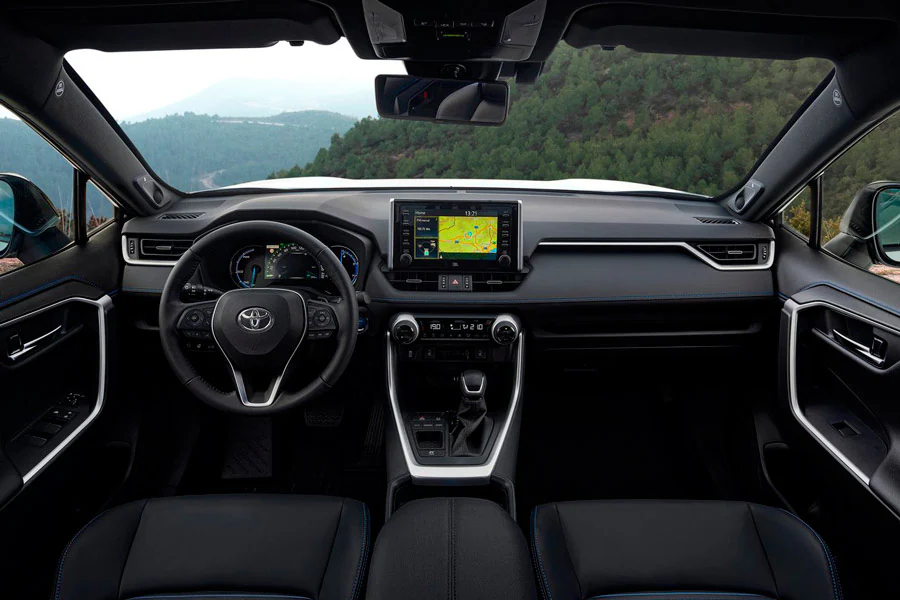 Interior del Toyota RAV4 2019.