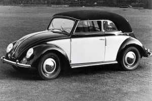 Historia del VW Escarabajo descapotable.