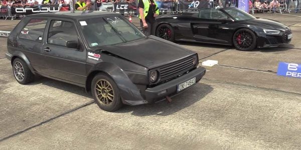 Este Volkswagen Golf Mk2 es más rápido que un Audi R8 V10