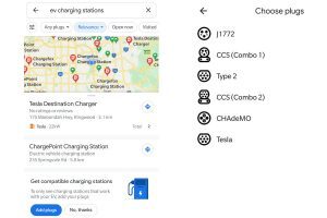 Los filtros de búsqueda de puntos de carga es una de las nuevas funciones para coches eléctricos de Google Maps.