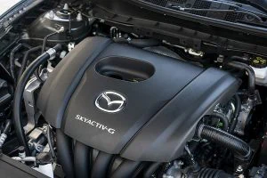 La gama mecánica del Mazda2 se circunscribe únicamente al gasolina de 90 CV.