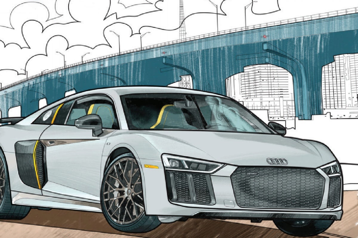 El plan de Audi para la cuarentena colorea gratis los