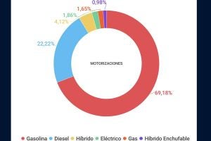 Búsquedas de vehículos por motorización.