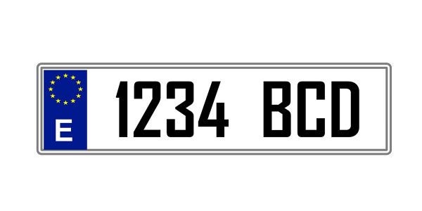 Un ejemplo de matrícula