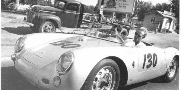 James Dean y su Porsche 550 Spyder
