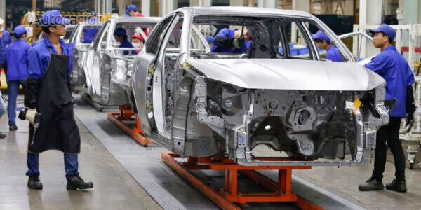 China producción coches