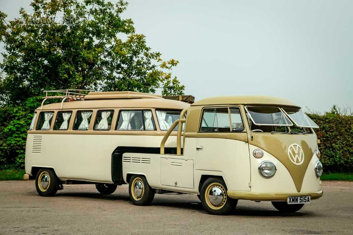 Esta Volkswagen Camper Bus se ha convertido en una caravana trailer