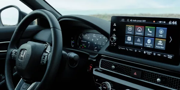 El panel de instrumentos del Honda Civic 2026 mejora en resolución y brillo.