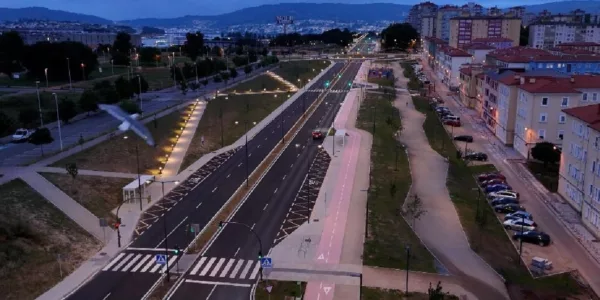 Foto aerea de Ferrol.